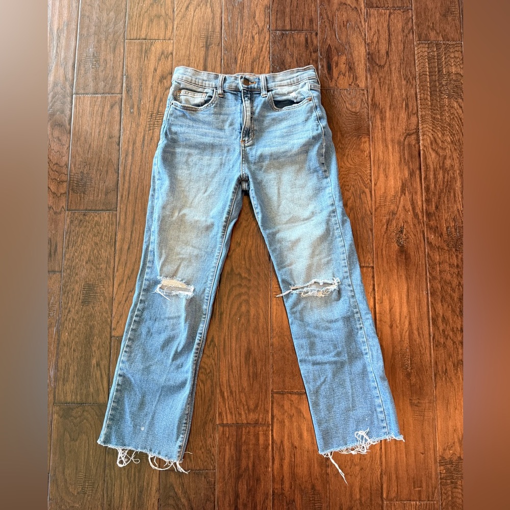 Alter’d State Mid Wash Straight Distressed Jeans Size 29